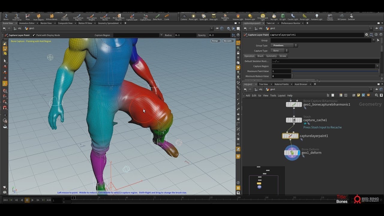 Creating a bones in Houdini