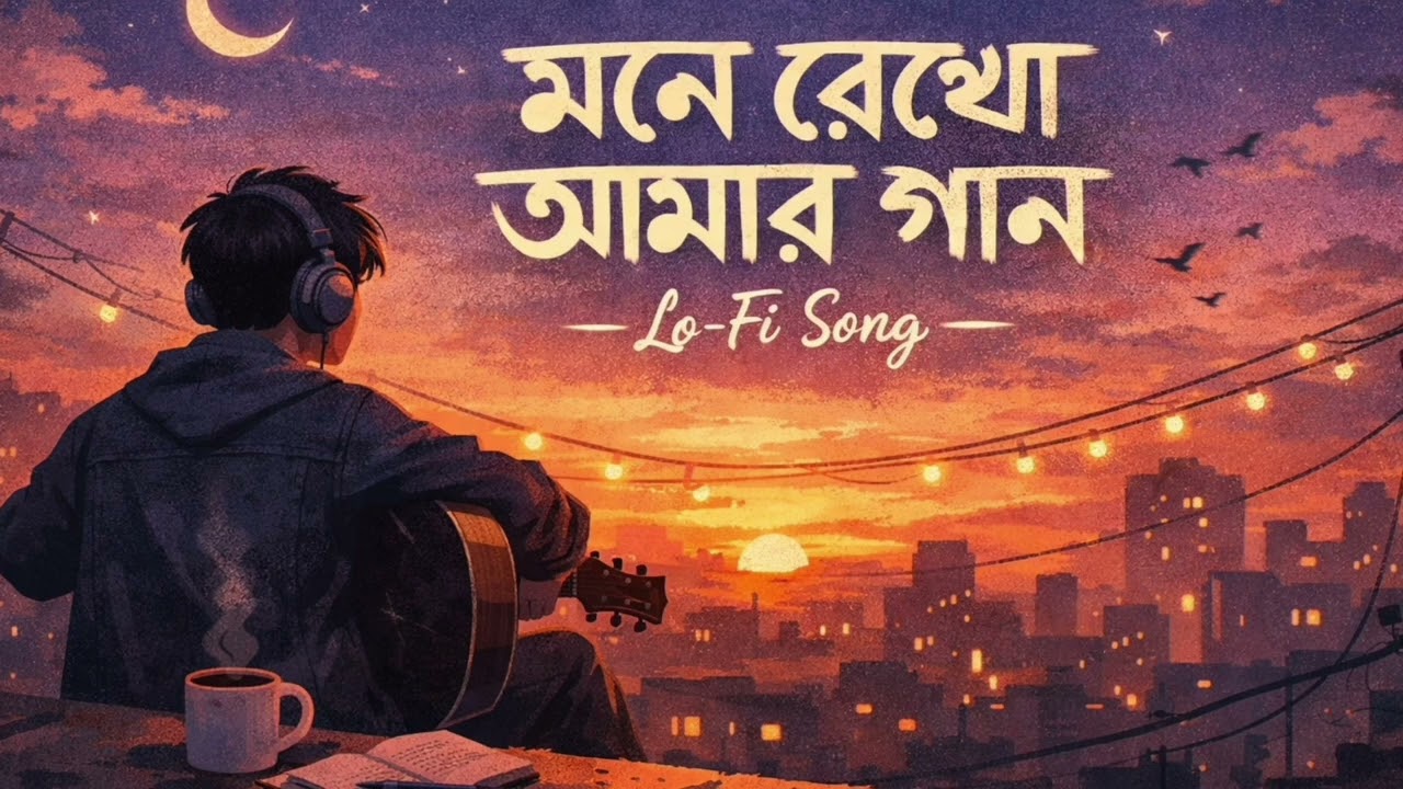 মনে রেখো আমার গান | Mone Rekho Amar Gaan | Bengali Lo-Fi Song | Slowed & Reverb | Use Headphone