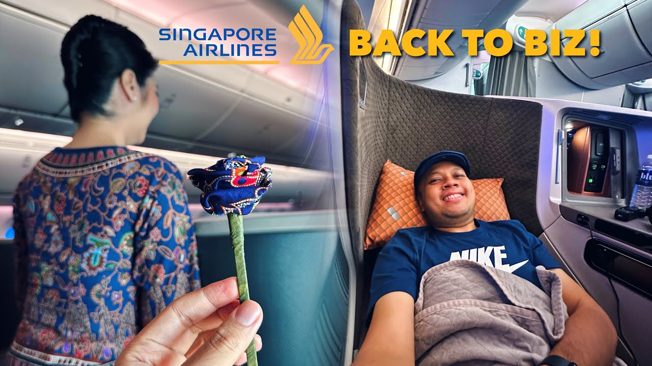 Business Class Singapore Airlines B787-10 Dreamliner SQ712 Singapore - Bangkok