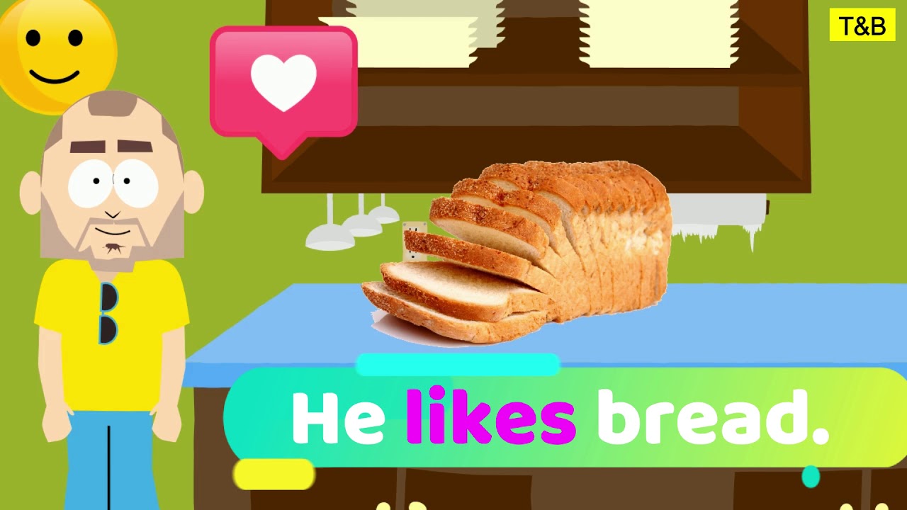 She He Likes Doesn't like Worksheet in the Description ESL Repeat Happy TESL Street Food Unit 3