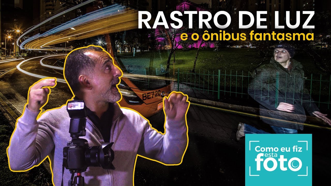 COMO EU FIZ ESTA FOTO // O Rastro de Luz do Ônibus Fantasma