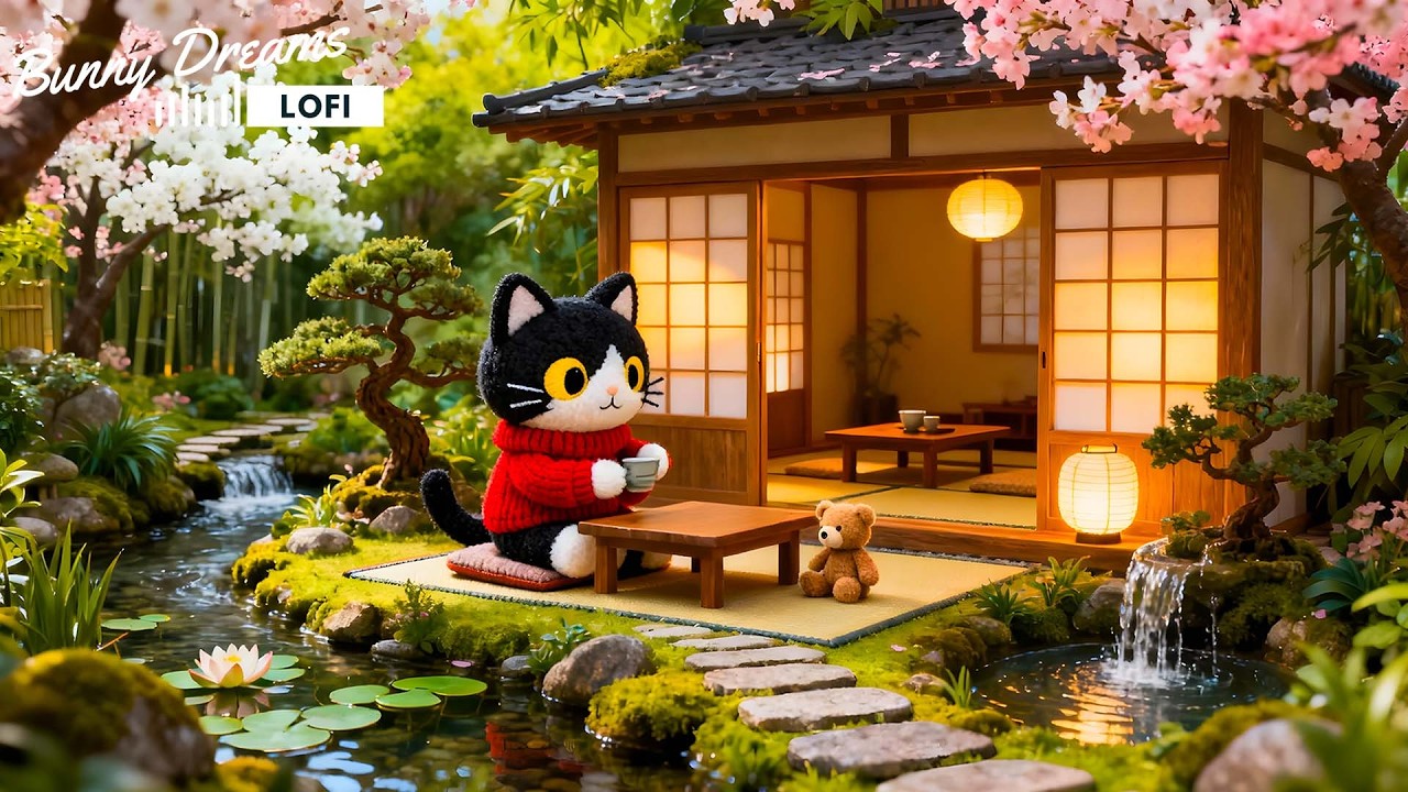 1 Hour Cozy Cat Lofi 🎧 Cat Vibes for Study, Focus & Relax