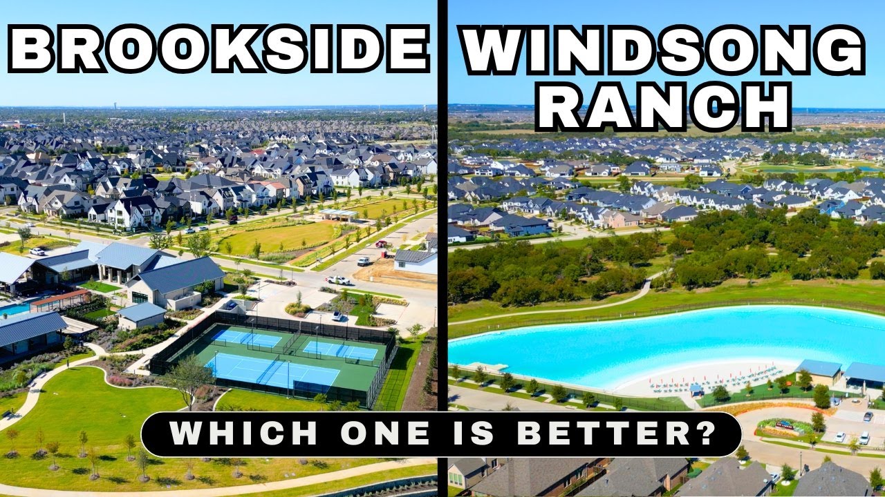 Windsong Ranch против Brookside? Битва лучших районов Северного Техаса | Полное сравнение