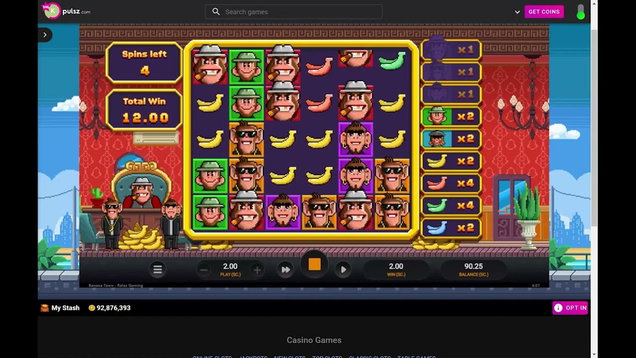 Pulsz Sweepstakes Casino: Banana Town Nice Win 