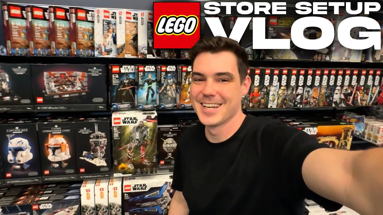 Stacking LEGO Star Wars Sets in a NEW LEGO STORE! (MandR Vlog)