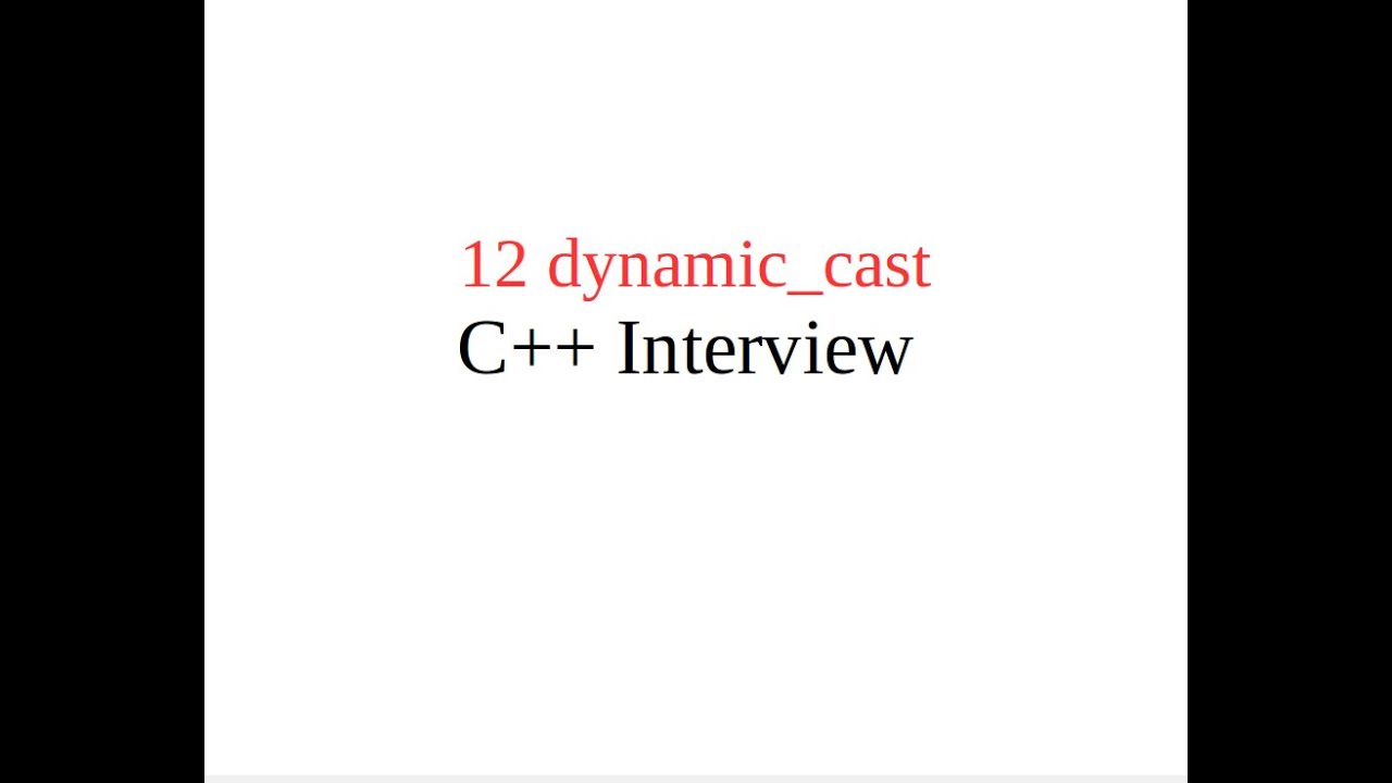 dynamic_cast C++ example