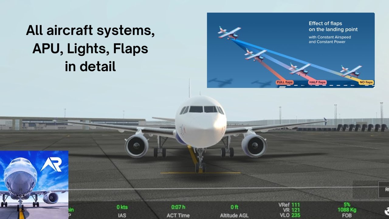 Real Flight Simulator Tutorial (Part 3) | Lights, APU, All aircraft Systems explained in Hindi