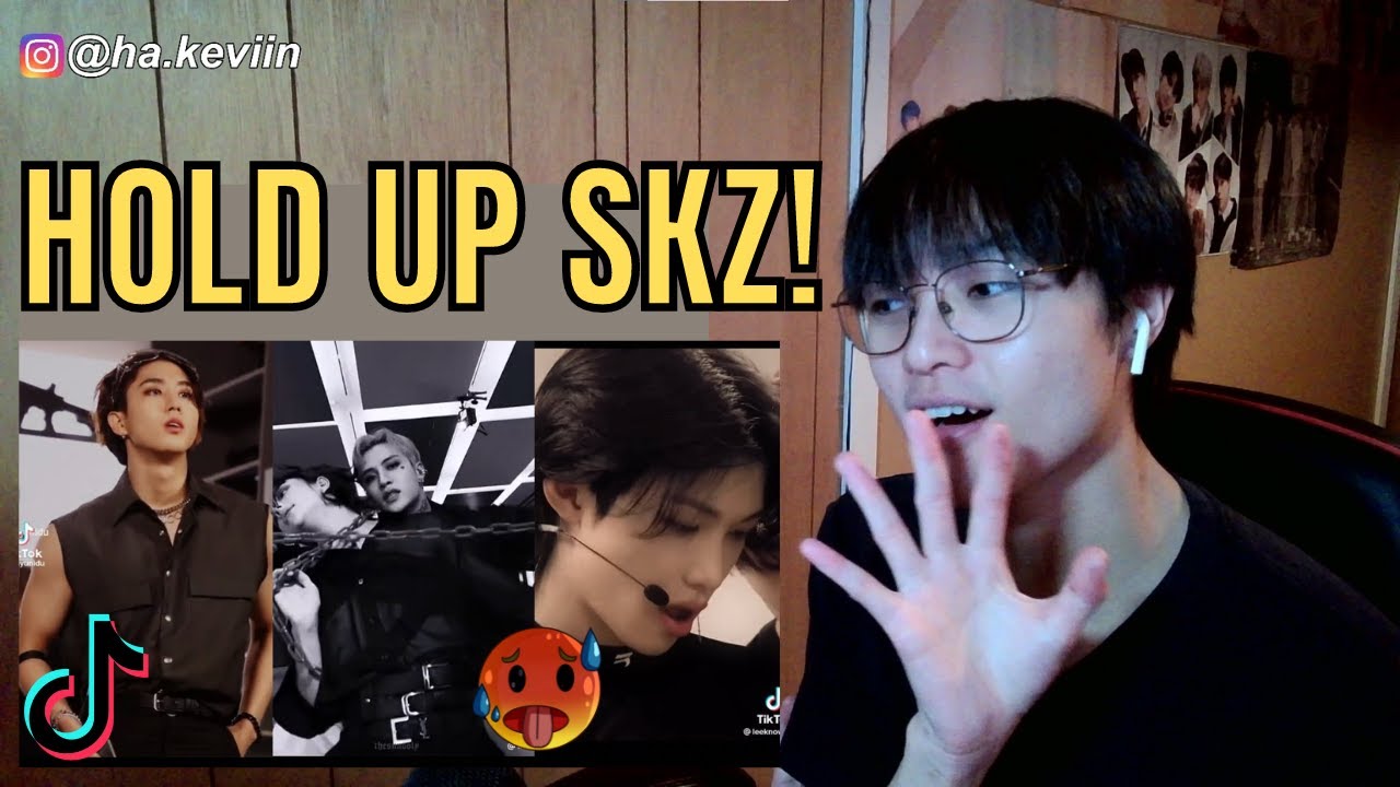 a gay reacts to STRAY KIDS TIKTOKS