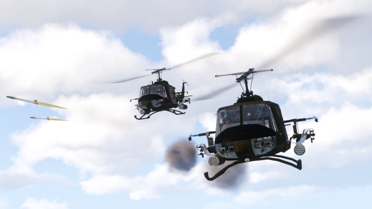 ARMA 3: 75th RRC - Huey Gunship CAS (Operation Dewey Canyon)