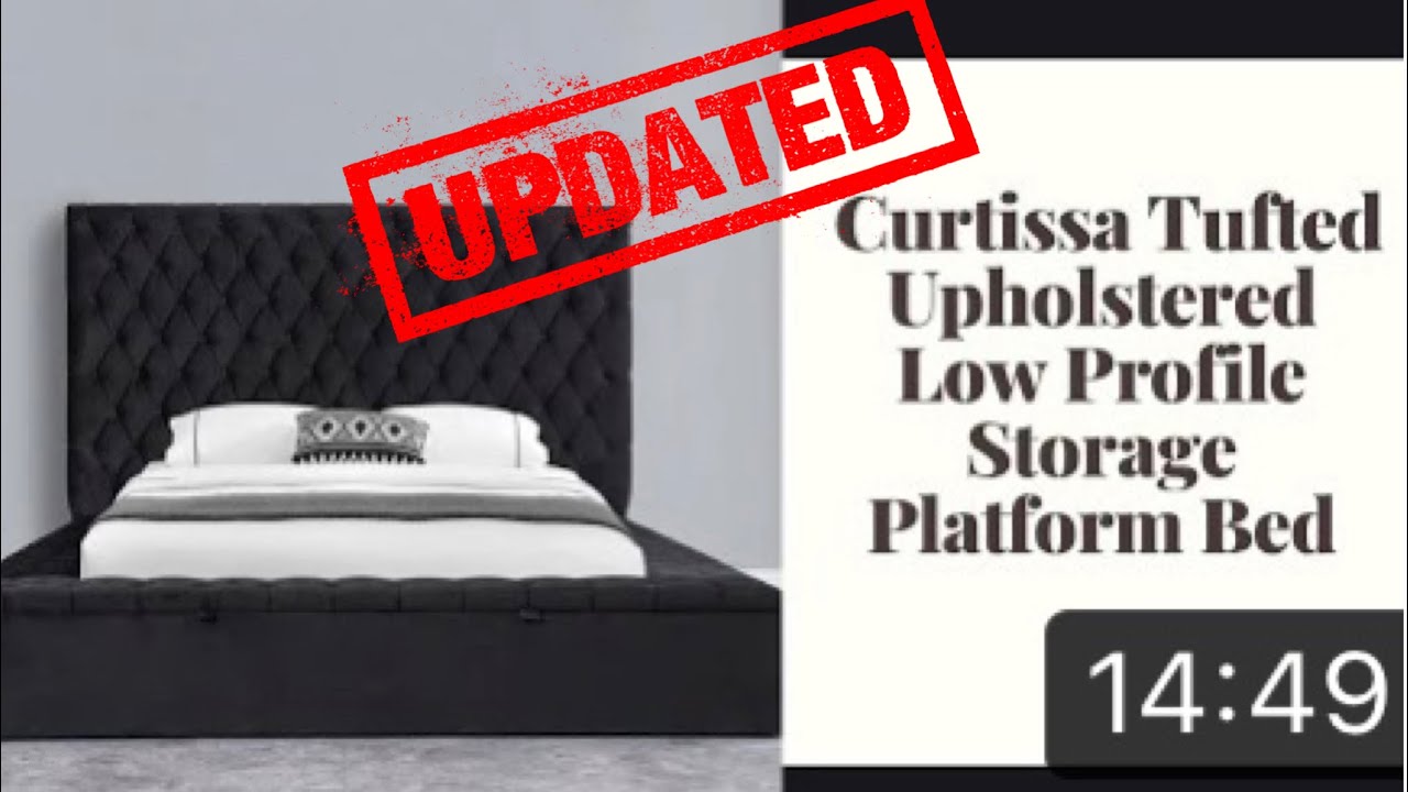 Johnnay Tufted Upholstered Storage Platform Bed -UPDATE from Wayfair