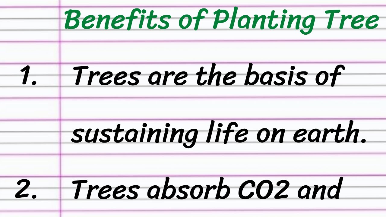 Benefits of Planting Trees Essay in English 10 Lines || Short Essay on Benefits of Planting Trees