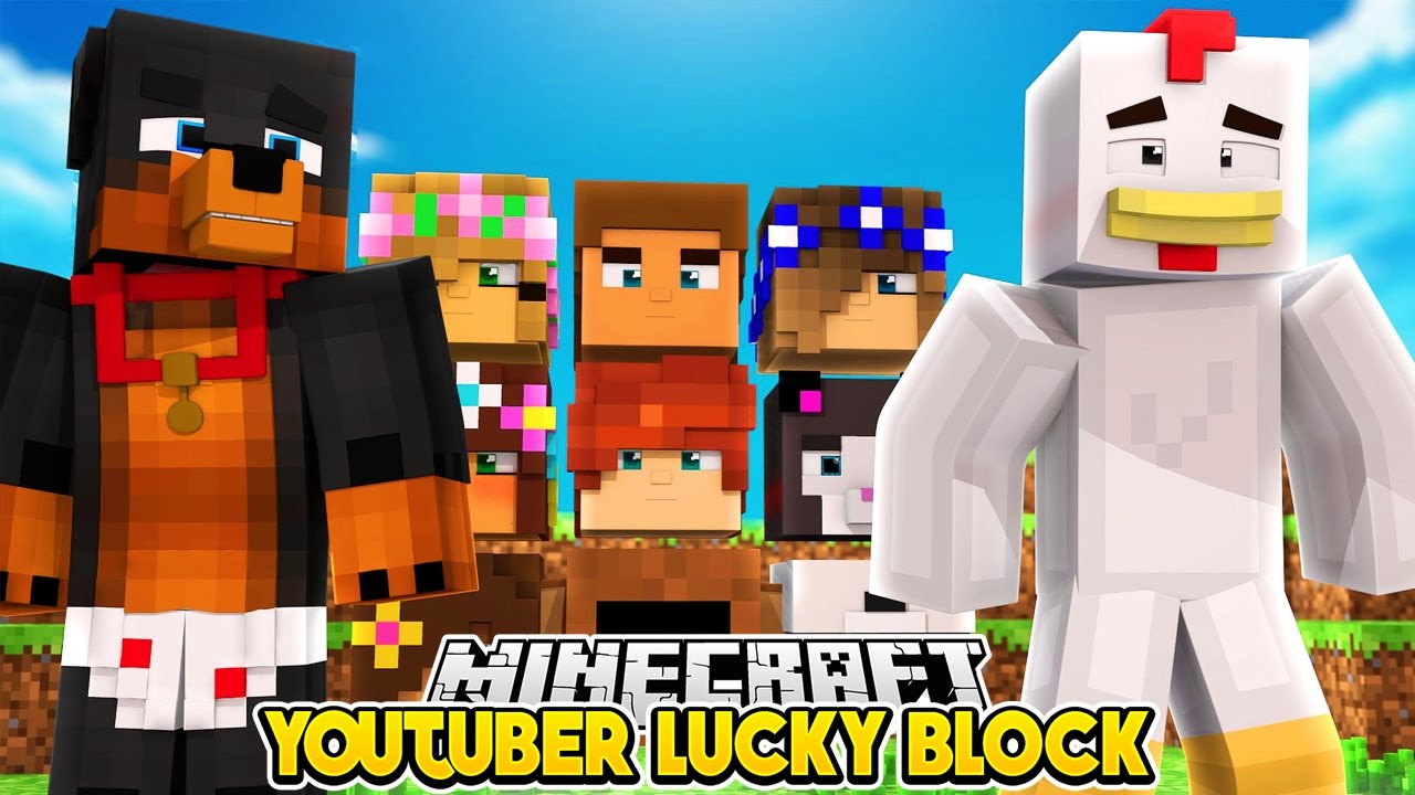 Minecraft YouTuber Lucky Block Mod - LITTLE CARLY IS BABY MAX - Little Club - Modded mini game