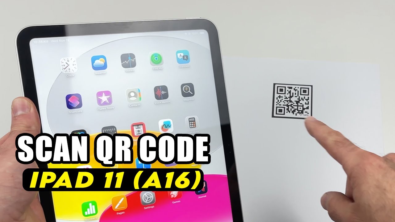 iPad 11 (A16): как сканировать QR-код