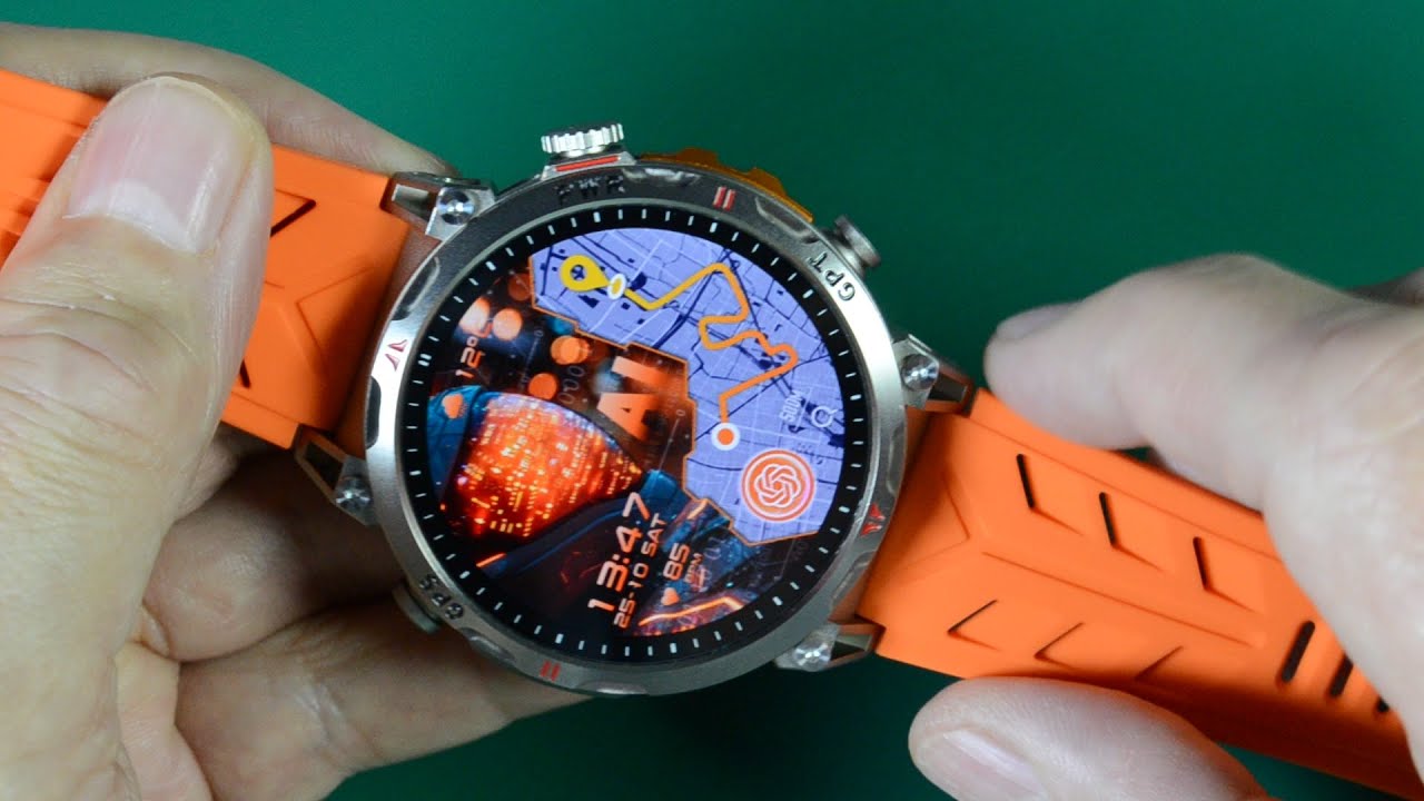 НОВИНКА 2025 года от TEMU - умные часы KC93 Military GPS AOD BT Call - распаковка (ссылка в описа...
