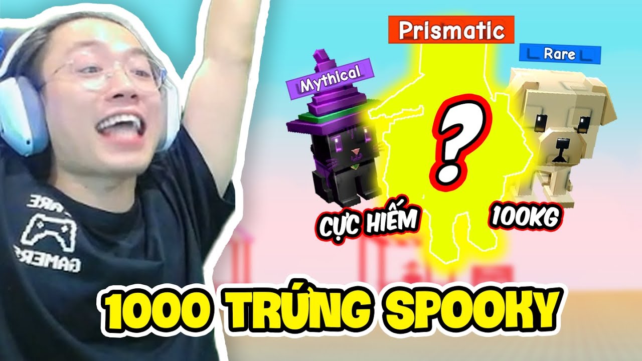 MẪN SPIDERGAMING THỬ TH&Aacute;CH MỞ 1000 TRỨNG SPOOKY V&Agrave; KIẾM SI&Ecirc;U PHẨM, KH&Aacute;M PH&Aacute; SỰ KIỆN HALLOWEEN