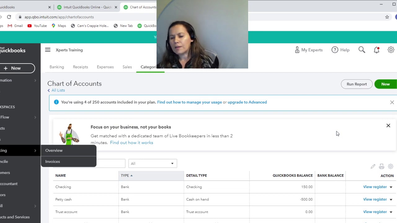 QuickBooks Online для юристов: трастовый счет