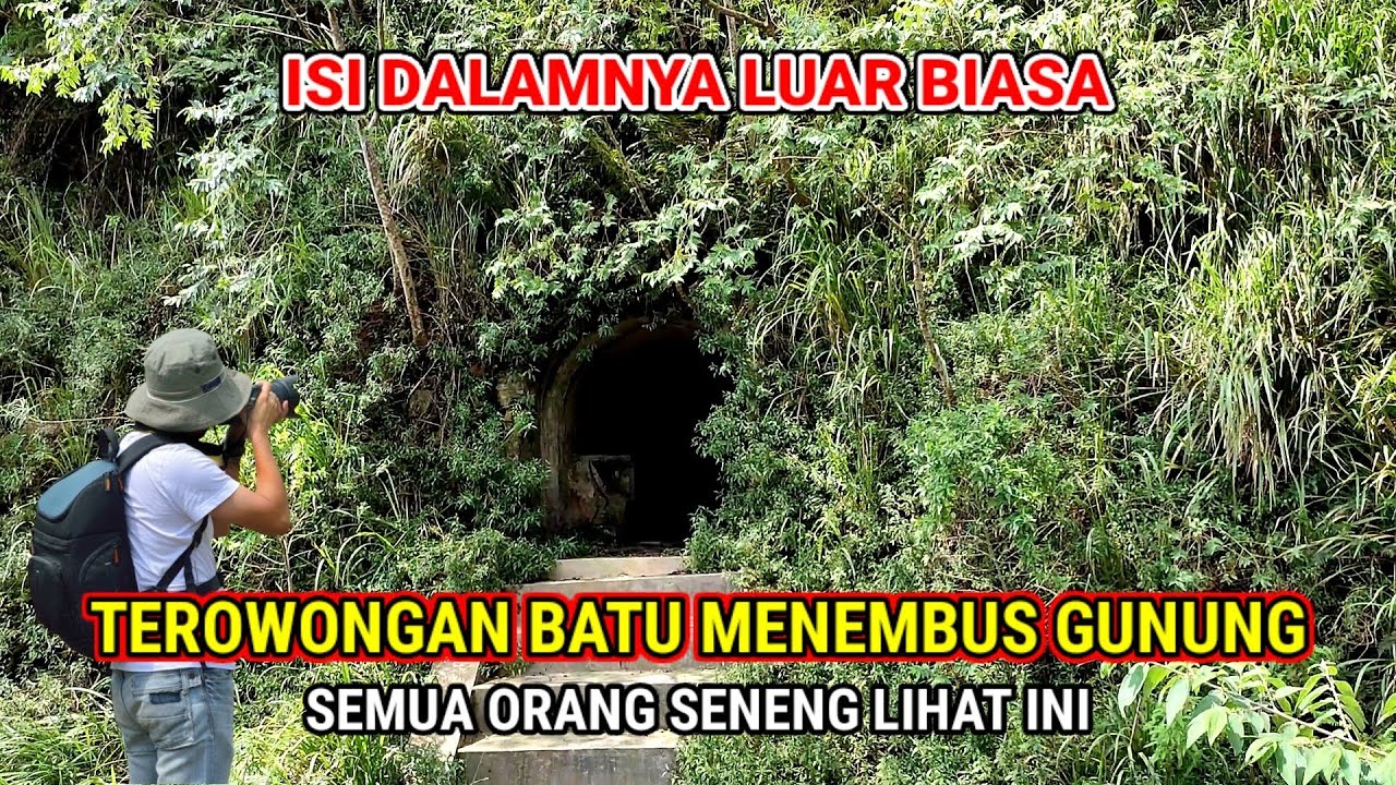 Merinding! Nekat Masuk Terowongan Batu Tembus Kawah Gunung Kelud Kediri