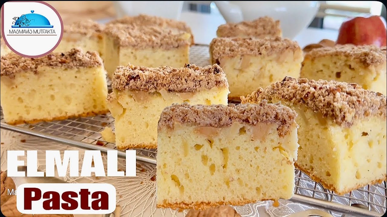 ŞAHANE ALMAN ELMALI PASTA Tarifi📍Elma Keki Islatmaz Püfnoktası var*