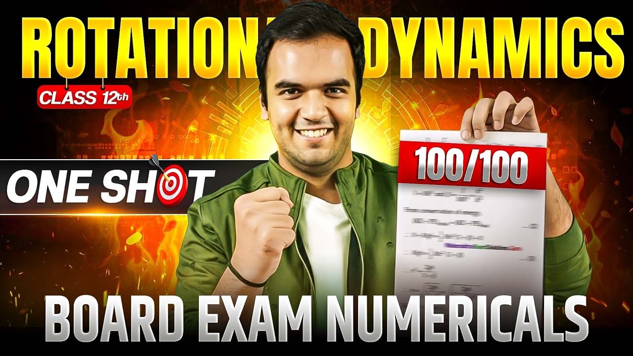 Rotational Dynamics Numericals Board Exams Important Numericals Maharashtra Board 2026 OneShot Sums