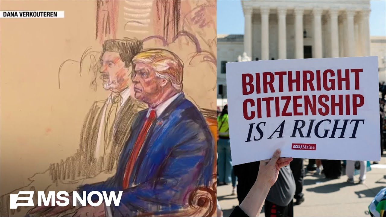 Trump SHOWS UP to Supreme Court as birthright citizenship case gets picked apart