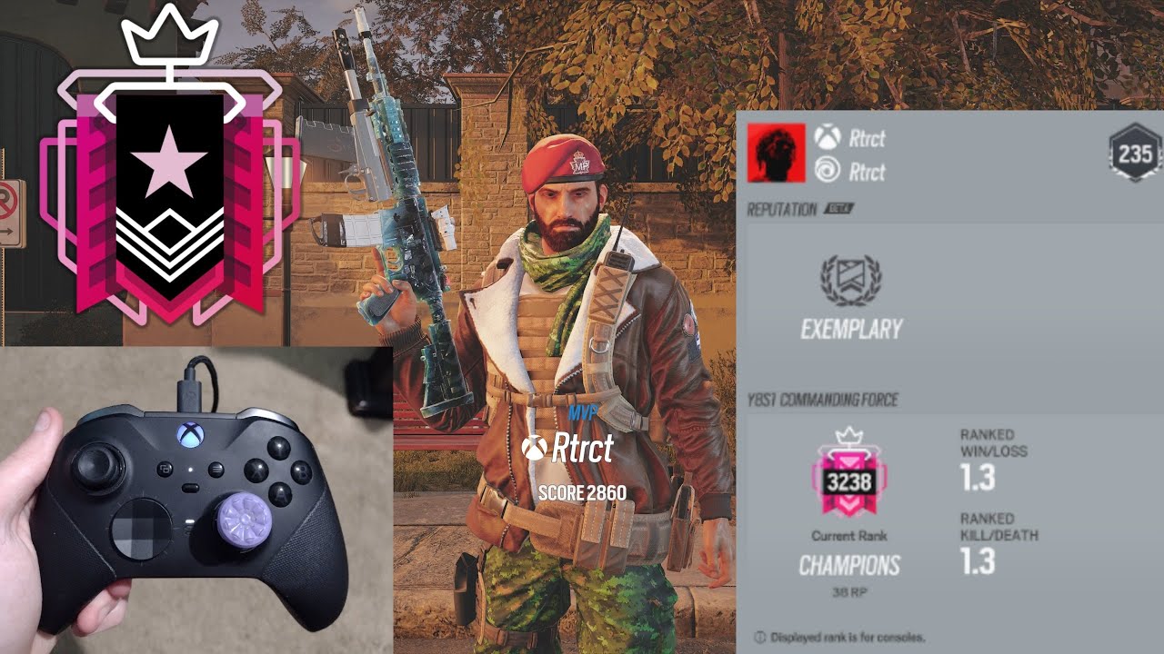 #1 BEST CONSOLE CHAMPION *NO RECOIL* SETTINGS & SENSITIVITY - Rainbow Six Siege