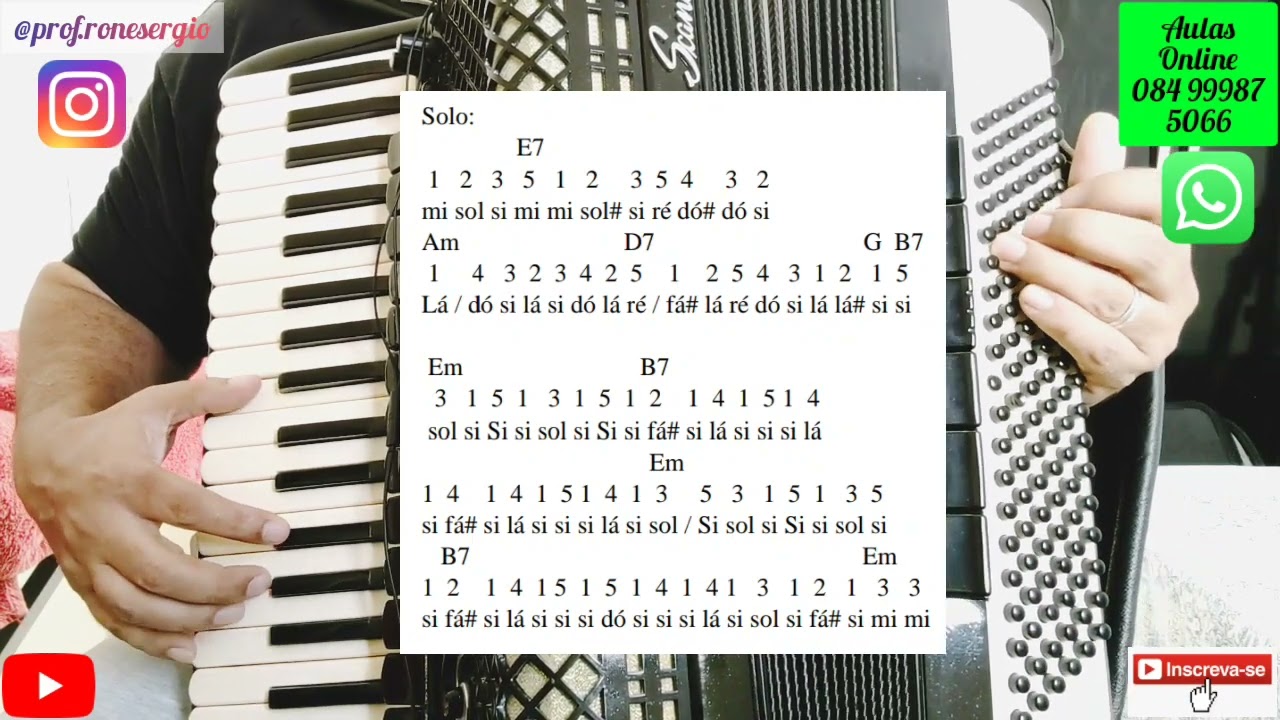 Como Tocar na Sanfona a Música 
