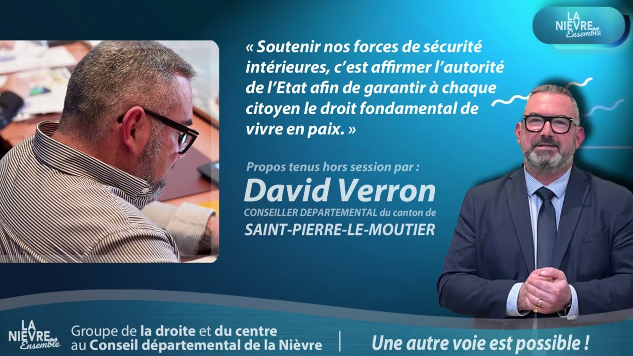 Motion de soutien aux forces de sécurité intérieure présentée par David Verron
