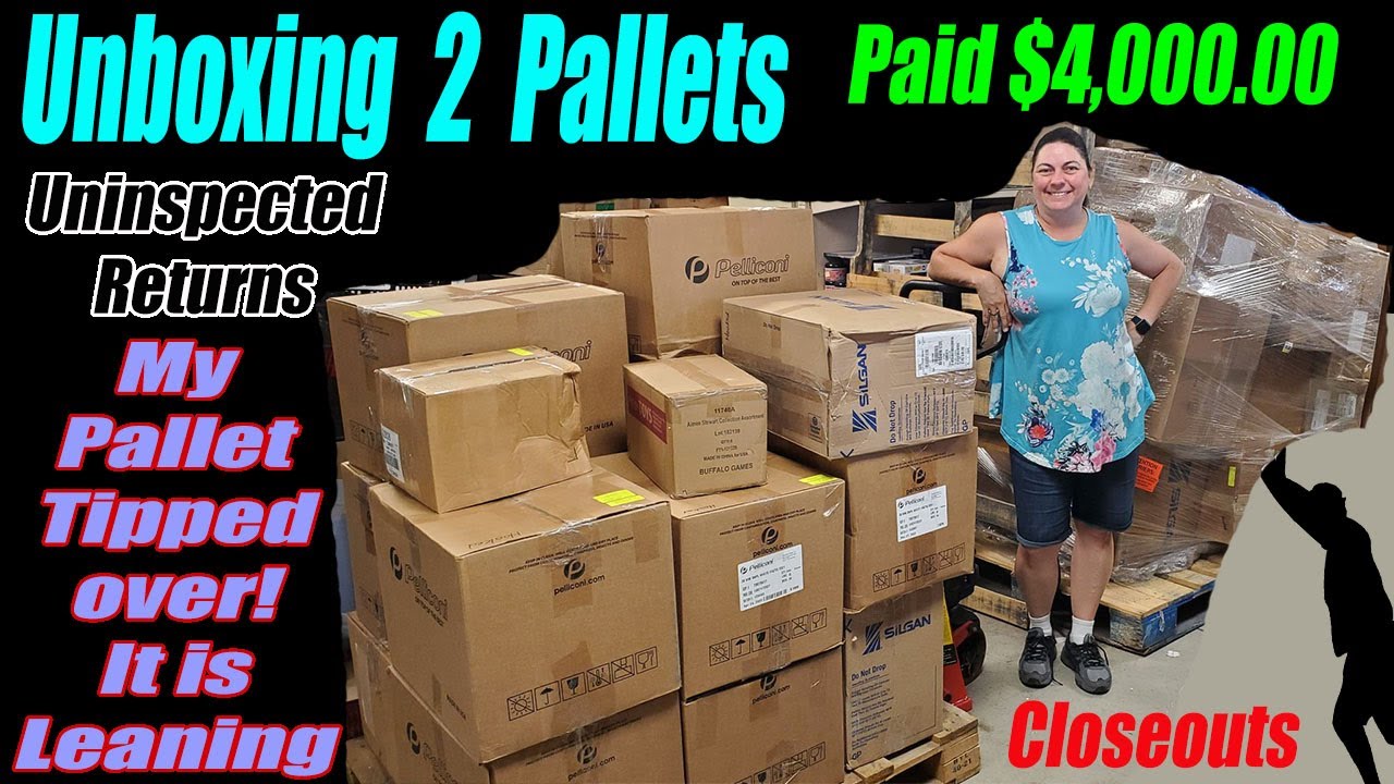 Unboxing 2 Pallets - They tipped over! What is broken? Paid $4,000.00 - Bought from Closeouts