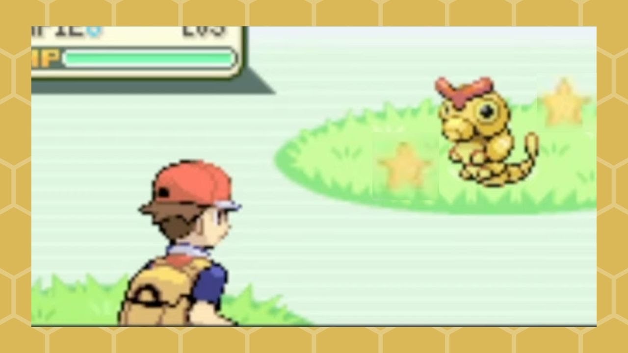 Live!! Shiny Caterpie after 1,821 REs in LeafGreen