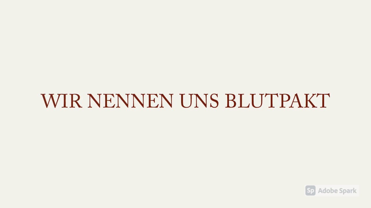 Wir Nennen Uns Blutpakt