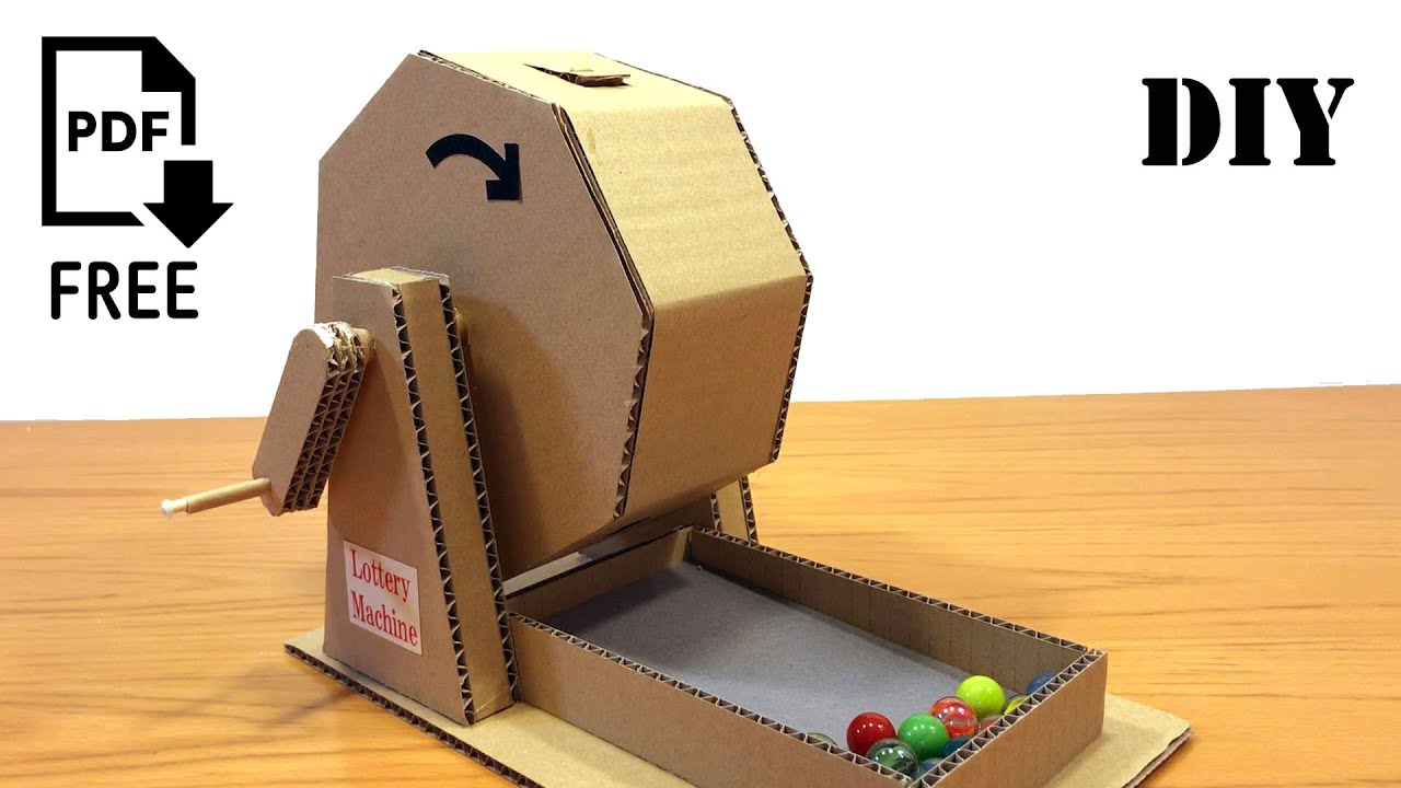 ガラガラ・ガラポン抽選器の作り方、タイプ１ How to make a Lottery Machine Type1