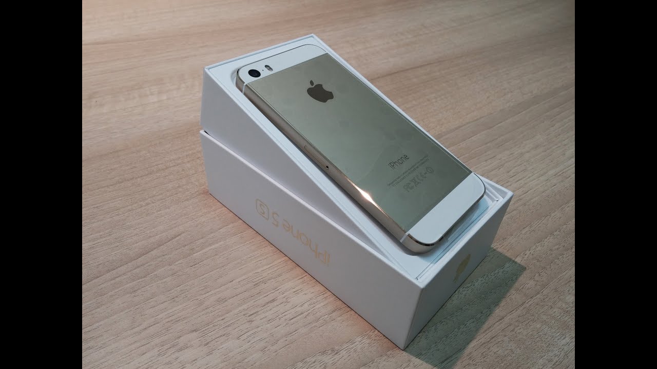 فتح علبة ونظرة سريعة للايفون 5 اس الذهبي - iPhone 5S GOLD unboxing
