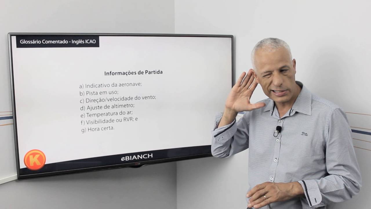AULA 01/26 DO CURSO COMO PASSAR NO TESTE DE PROFICIÊNCIA DA ICAO (GLOSSÁRIO COMENTADO).