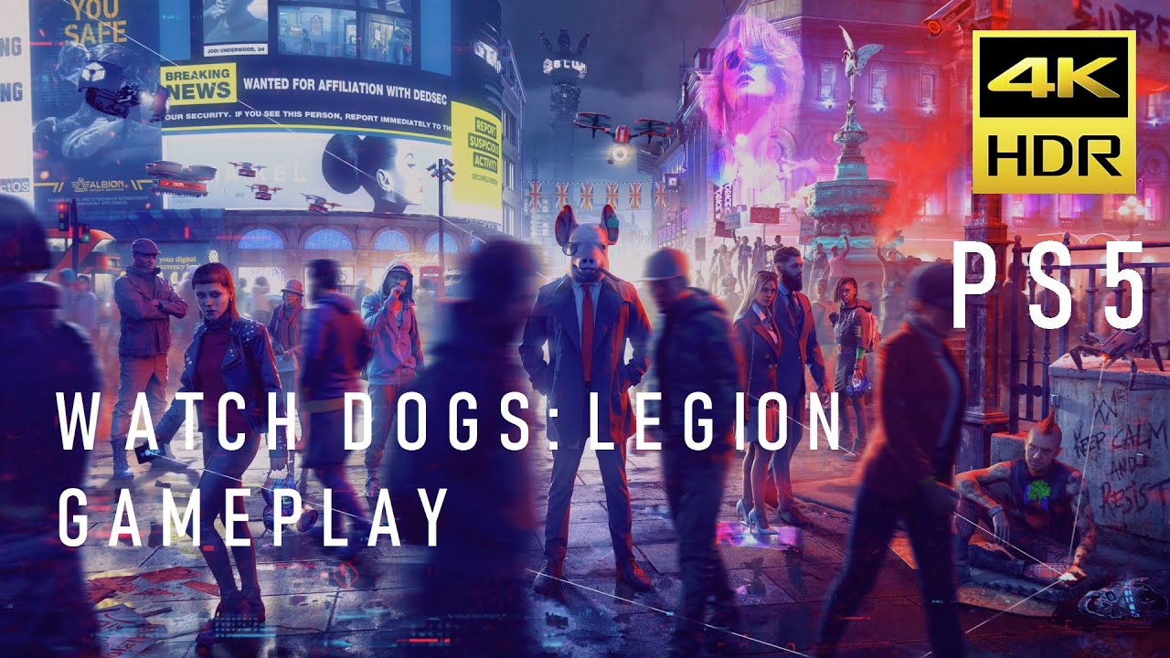 PS5 Watch Dogs: Legion gameplay 4K HDR ray tracing