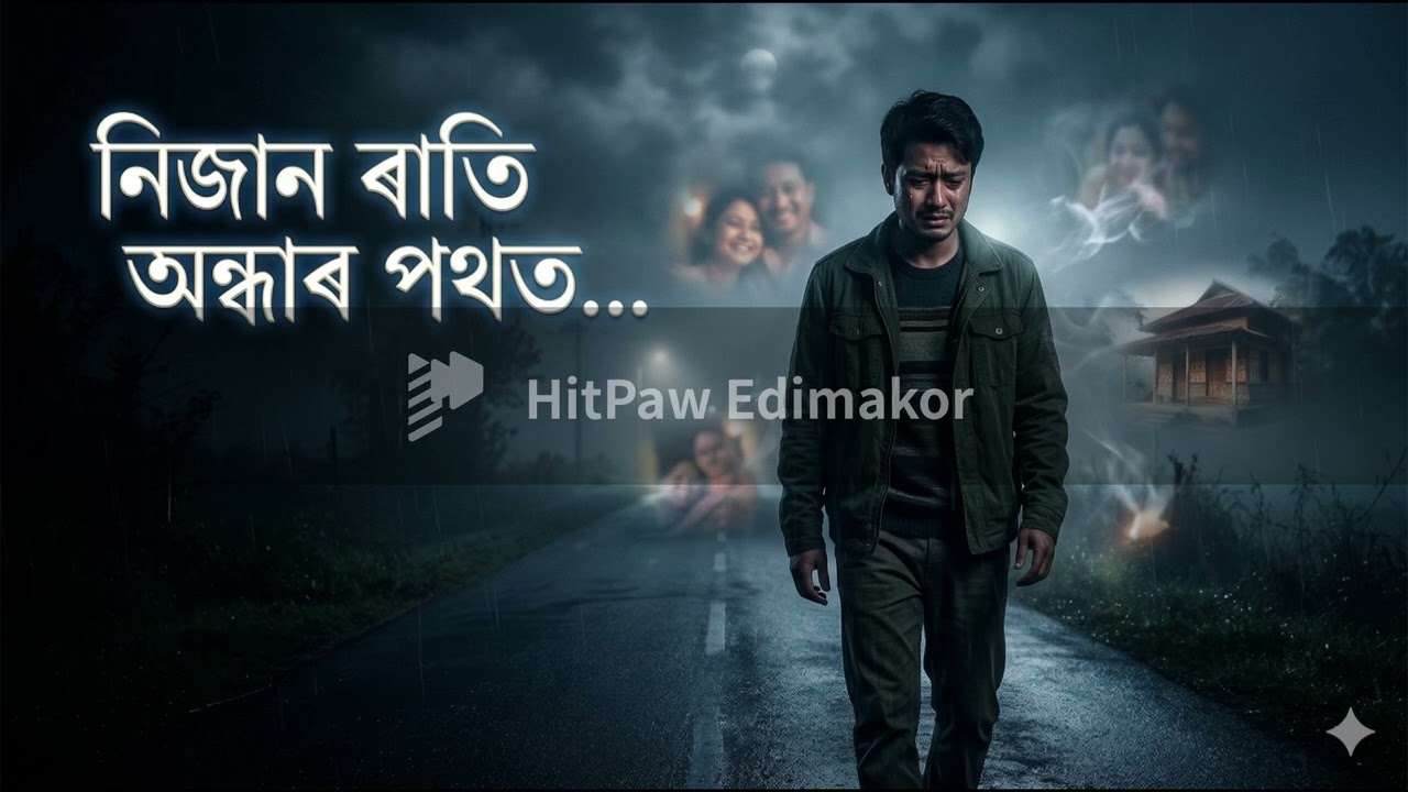 নিজান ৰাতি অন্ধাৰ পথত... ভঙা সপোনৰ উচুপনি |Very Heart Touching Assamese Song | New Assamese Sad Song