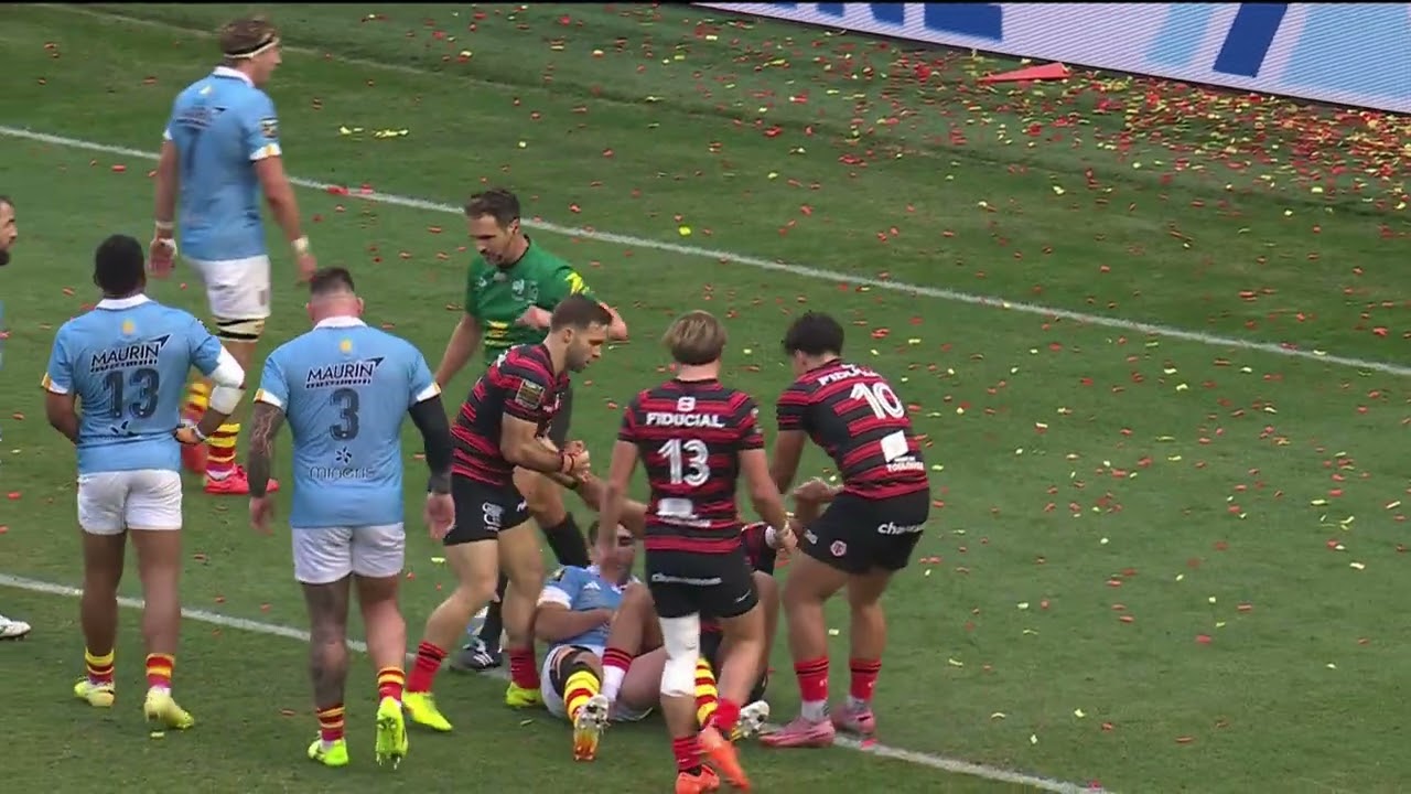 TOP 14 - Essai de Teddy THOMAS (ST) - USA Perpignan - Stade Toulousain
