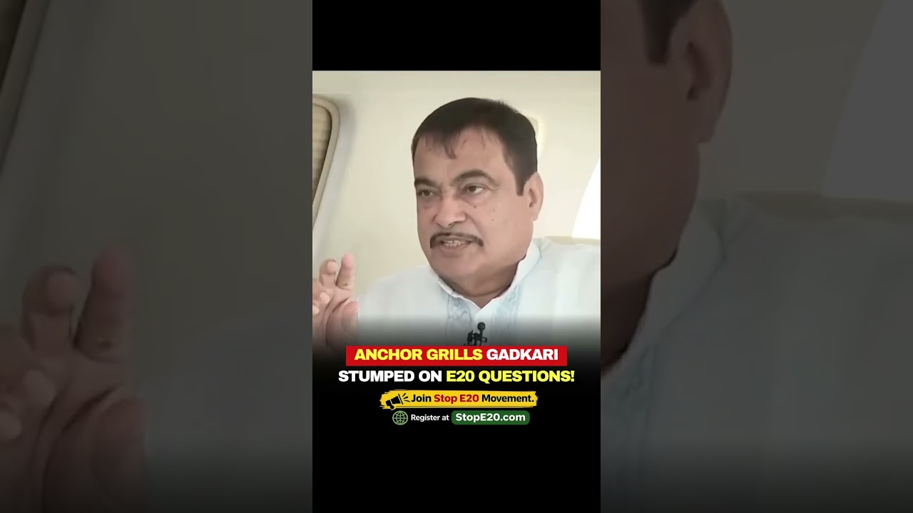 Nitin Gadkari on the media #ytshorts #automobile #E20