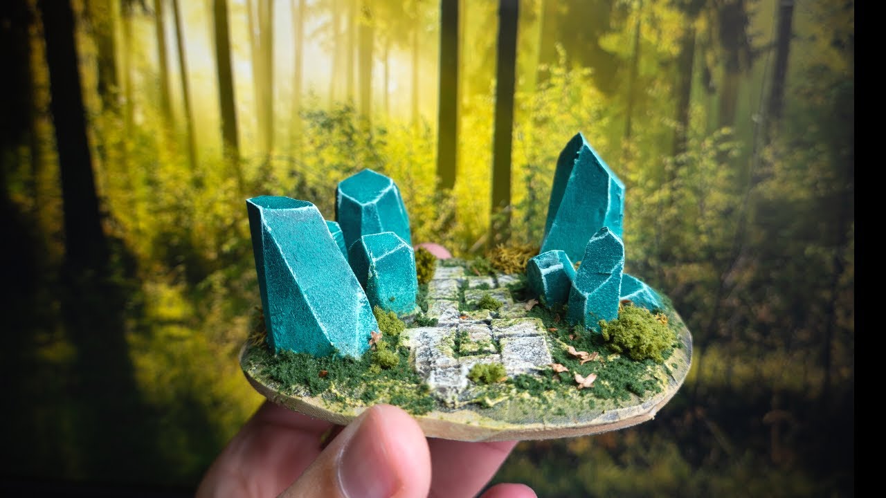 Como hacer CRISTALES para Escenografía Rol y wargames