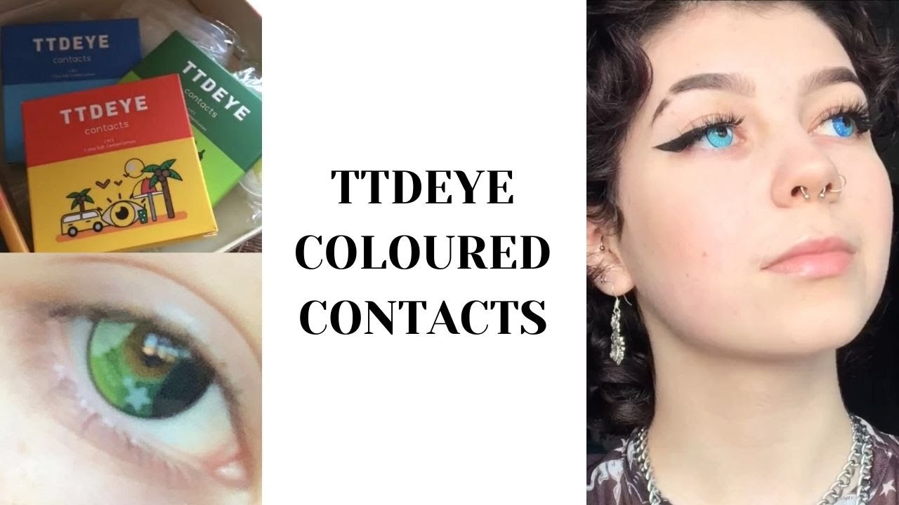 TTDEYE COLOURED CONTACTS - TESTING + TRY ON | Biddle | AD
