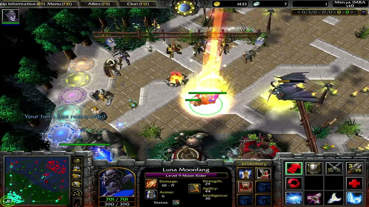 Dota Imba Mimya AI: Luna Moonfang, the Moon Rider + Bonus skill: Crystal Nova | Dota City Theme