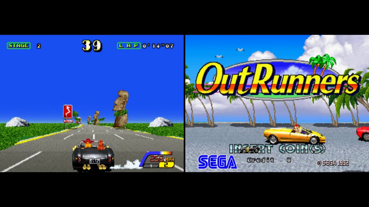 Out Runners - ARCADE - 1CC -  Longplay / Playthrough ( MAME64 0 .192 / US )