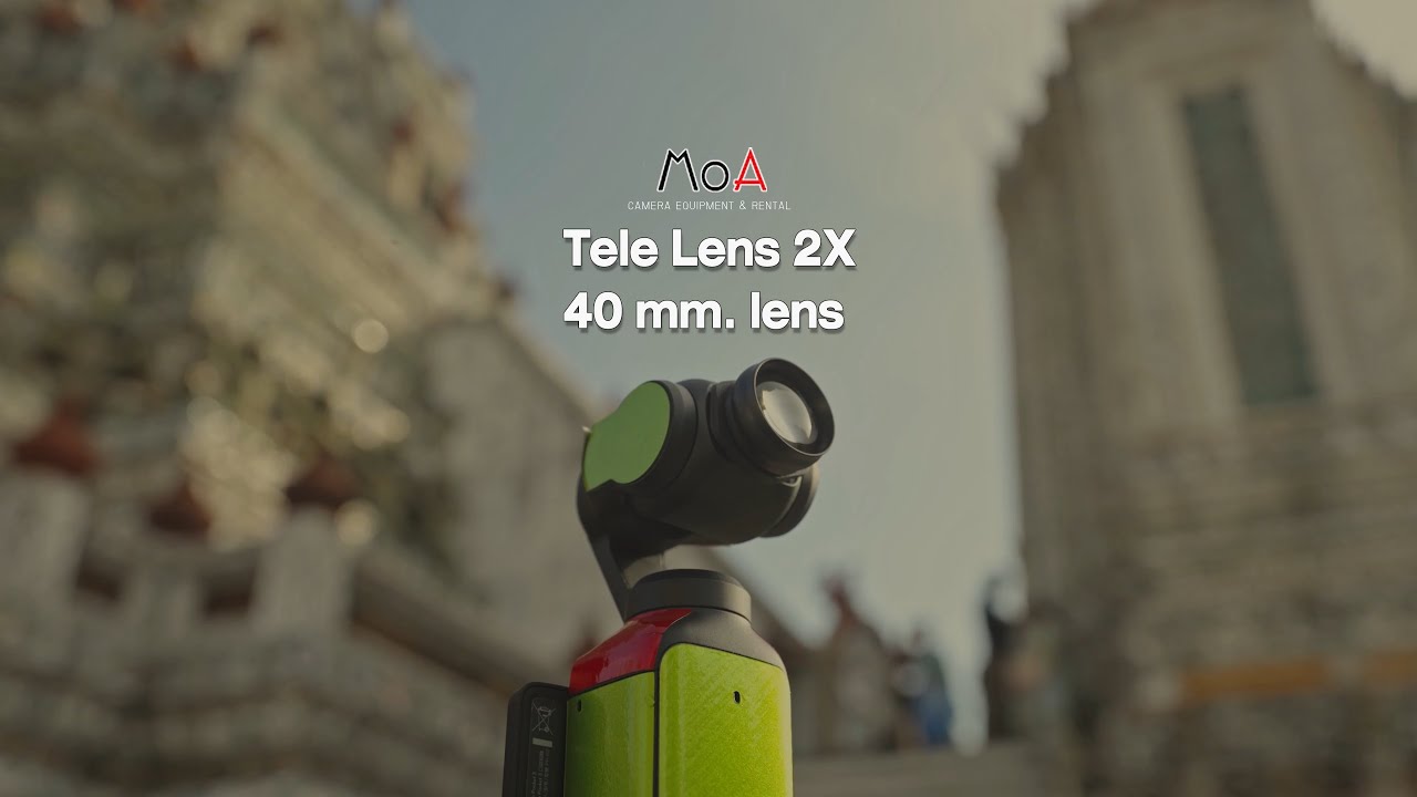 BANGKOK 4K : MoA Tele 2x lens for DJI Osmo Pocket 3  : Walk Test