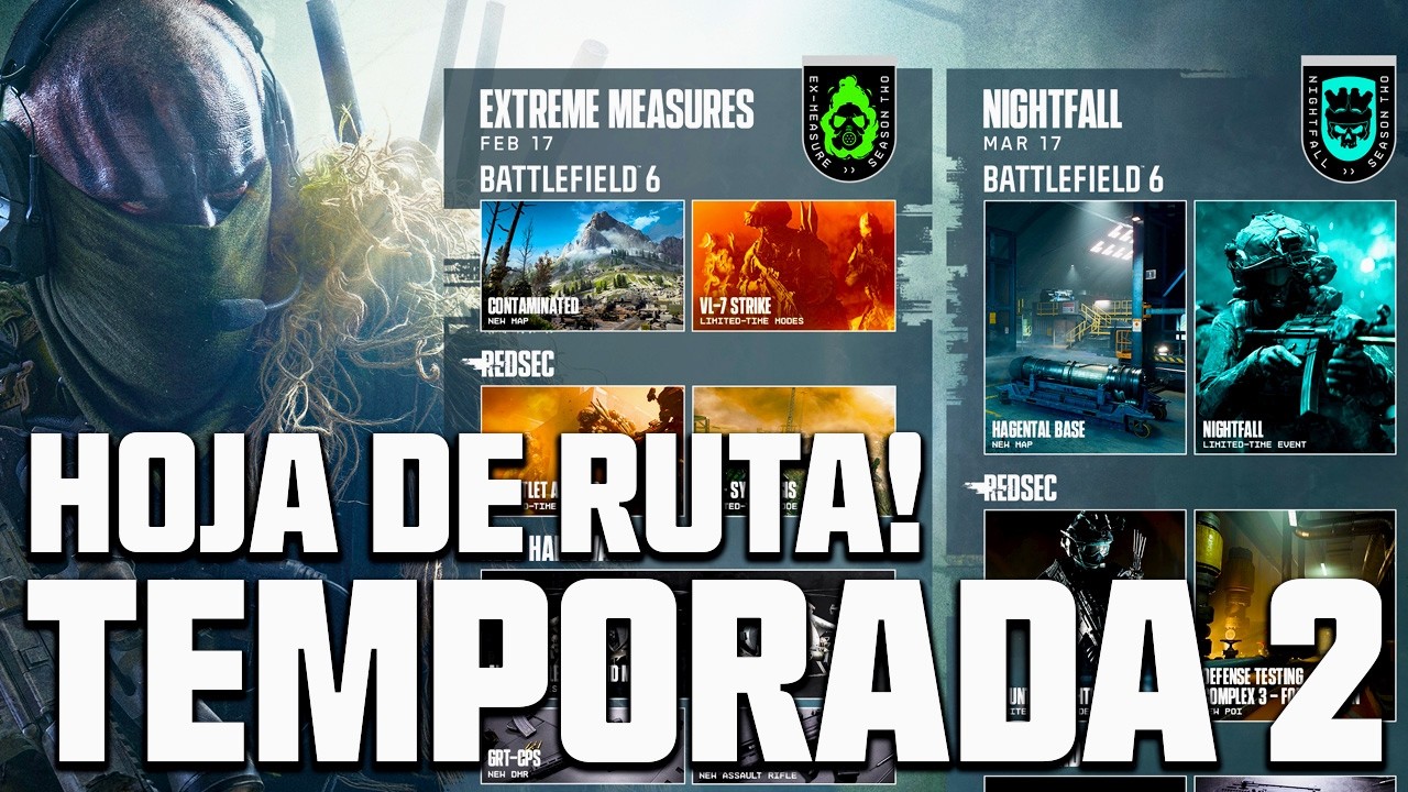 OFICIAL! TODO el CONTENIDO TEMPORADA 2 BATTLEFIELD 6 y REDSEC