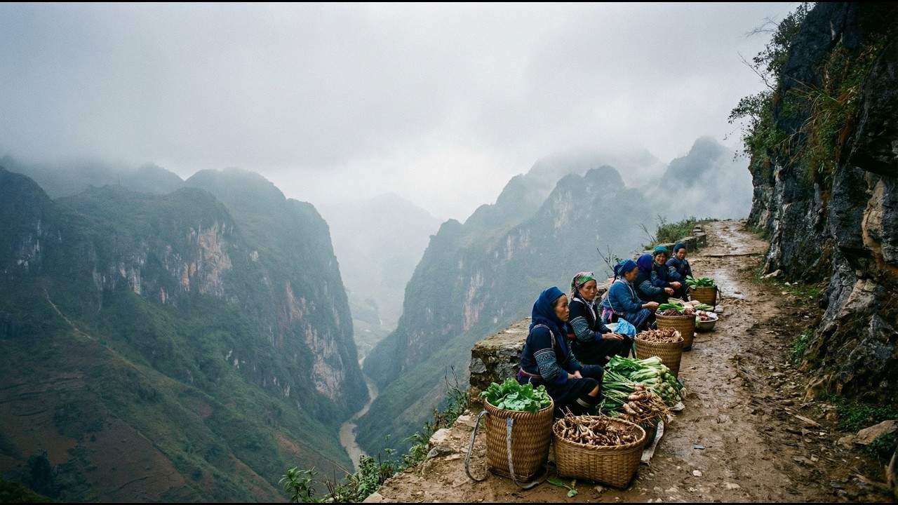 Северная граница Вьетнама 🇻🇳 |  Рынок Лунг Пхинь, где еще кипит настоящая жизнь.