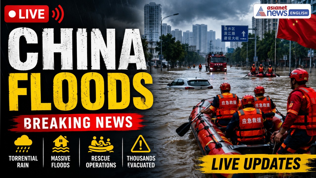 China Floods 2026 LIVE 🔴 : Deadly Typhoons Maysak & Bavi Trigger Massive Flooding