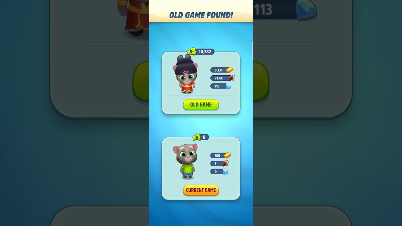 Fortune Tom was new Glitch Old Game Found! #shorts  #talkingtomgoldrun