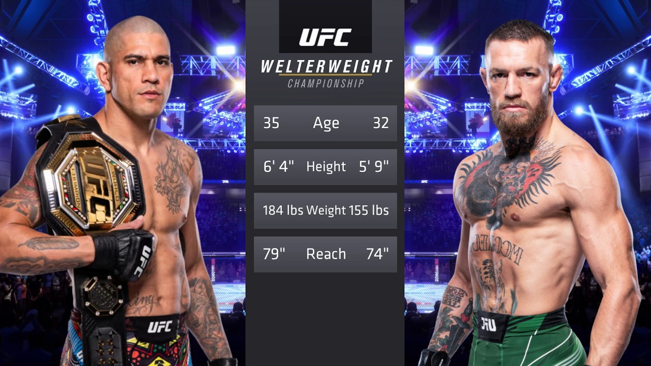 Alex Pereira vs Conor McGregor Full Fight - UFC 4 Fight Of The Night