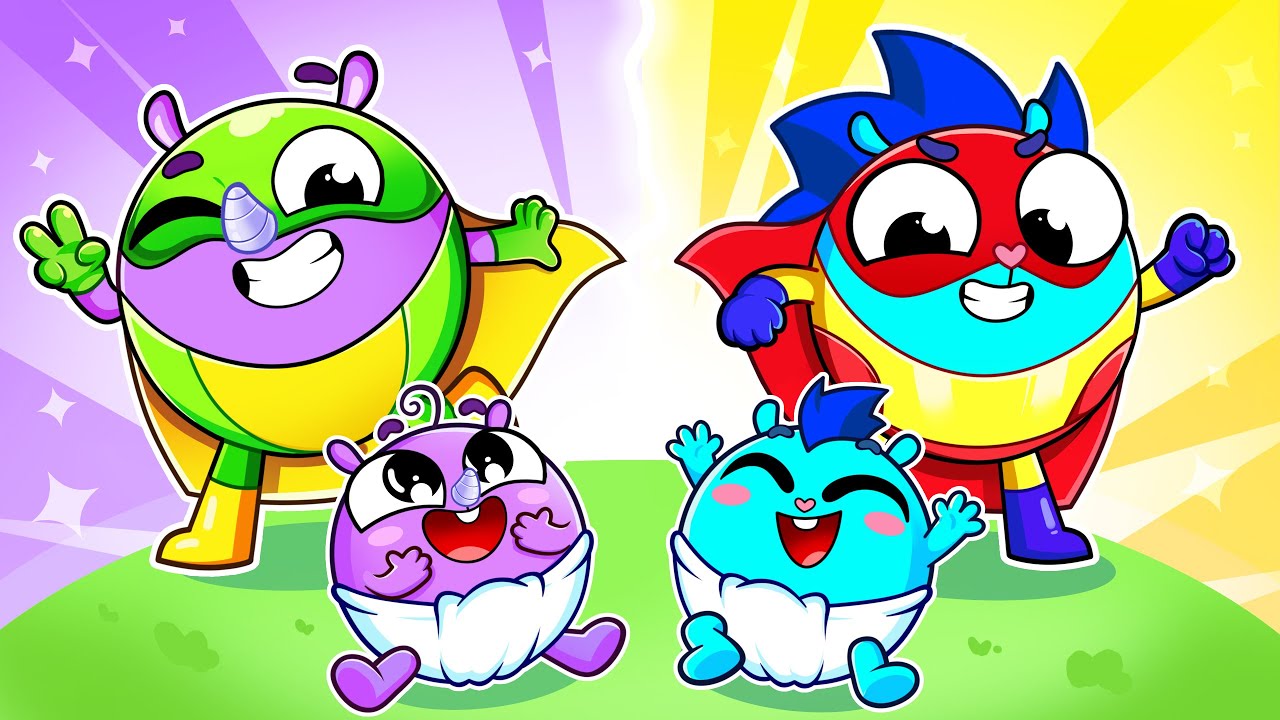 Superhero Brothers and Sisters💫 | Funny Kids Songs 😻🐨🐰🦁 And Nursery Rhymes