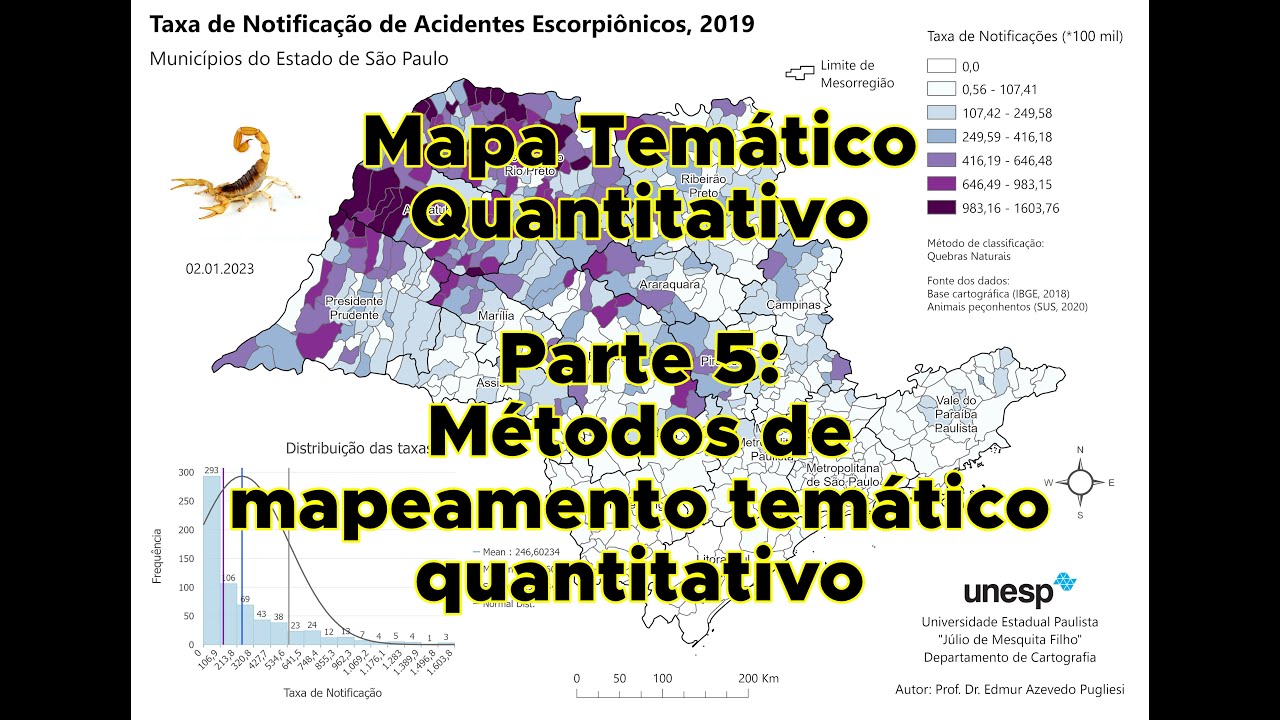 Mapa Temático P5 - Métodos de mapeamento temático quantitativo