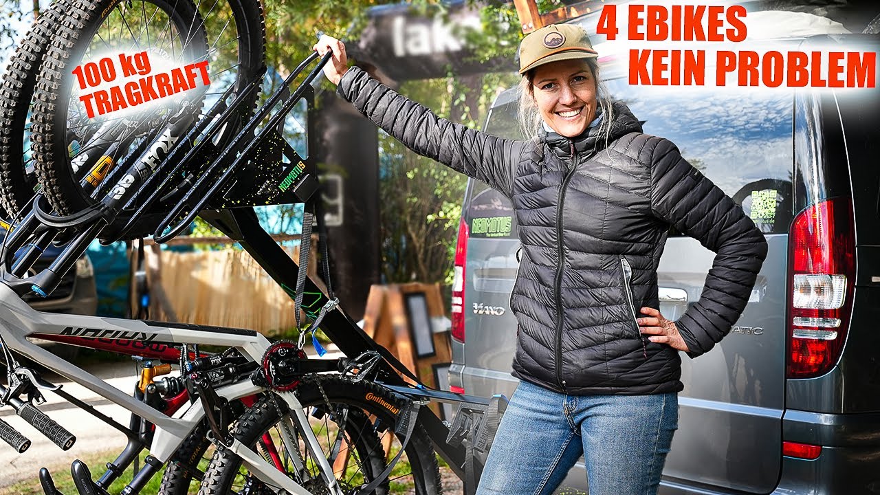 Endlich ein Biketräger, der ALLES kann! 4 E-MTBs & trotzdem Türen öffnen 😱